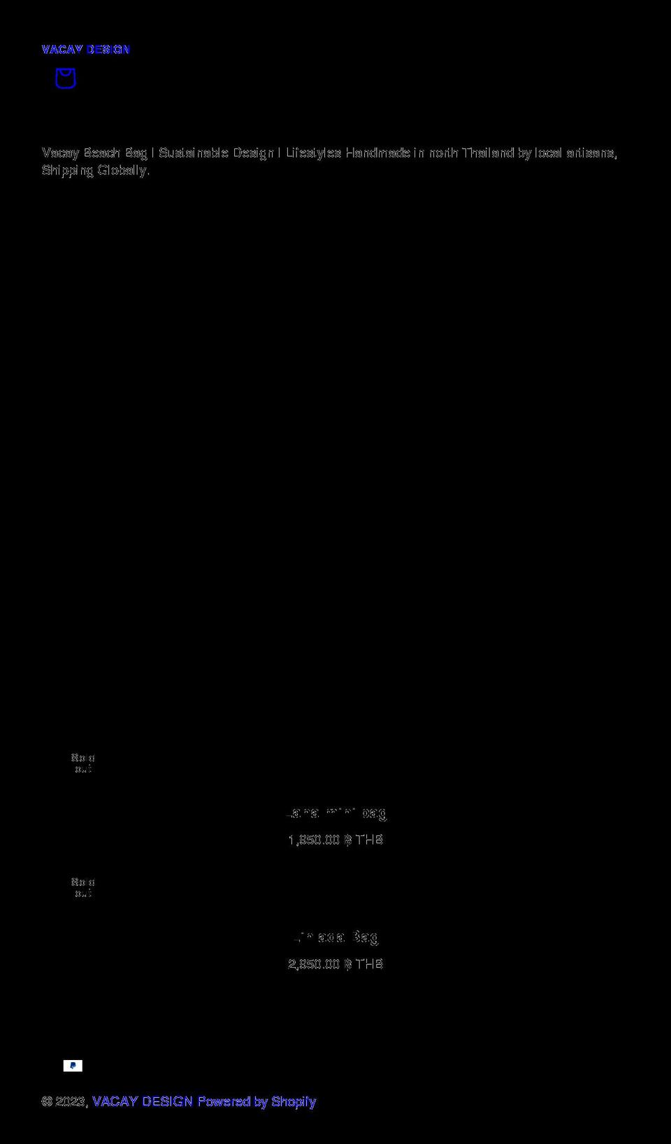 vacay-design.com shopify website screenshot