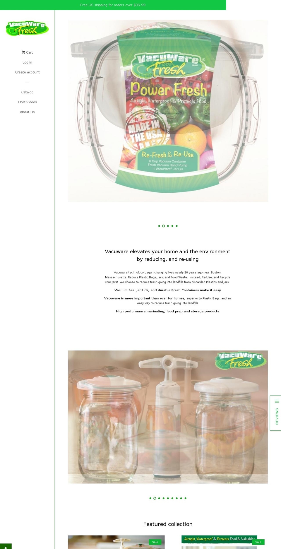 vacuware.com — Shopify storefront screenshot