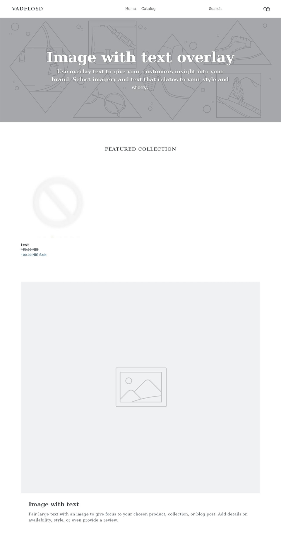 vadfloyd.com — Shopify storefront screenshot