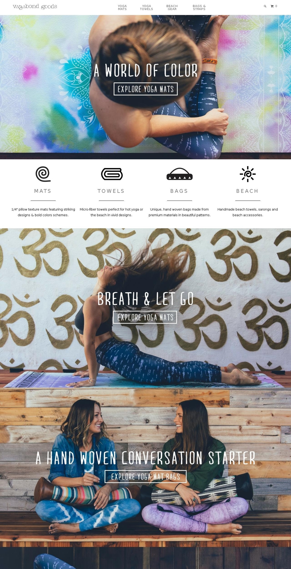 vagabond-goods.com shopify website screenshot