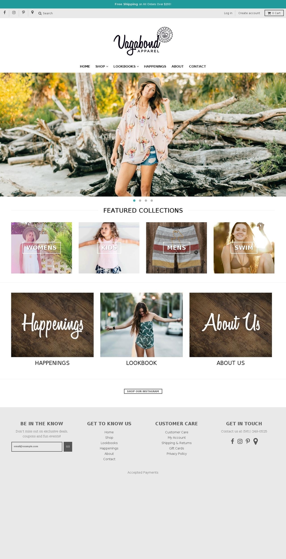 vagabondapparel.com shopify website screenshot