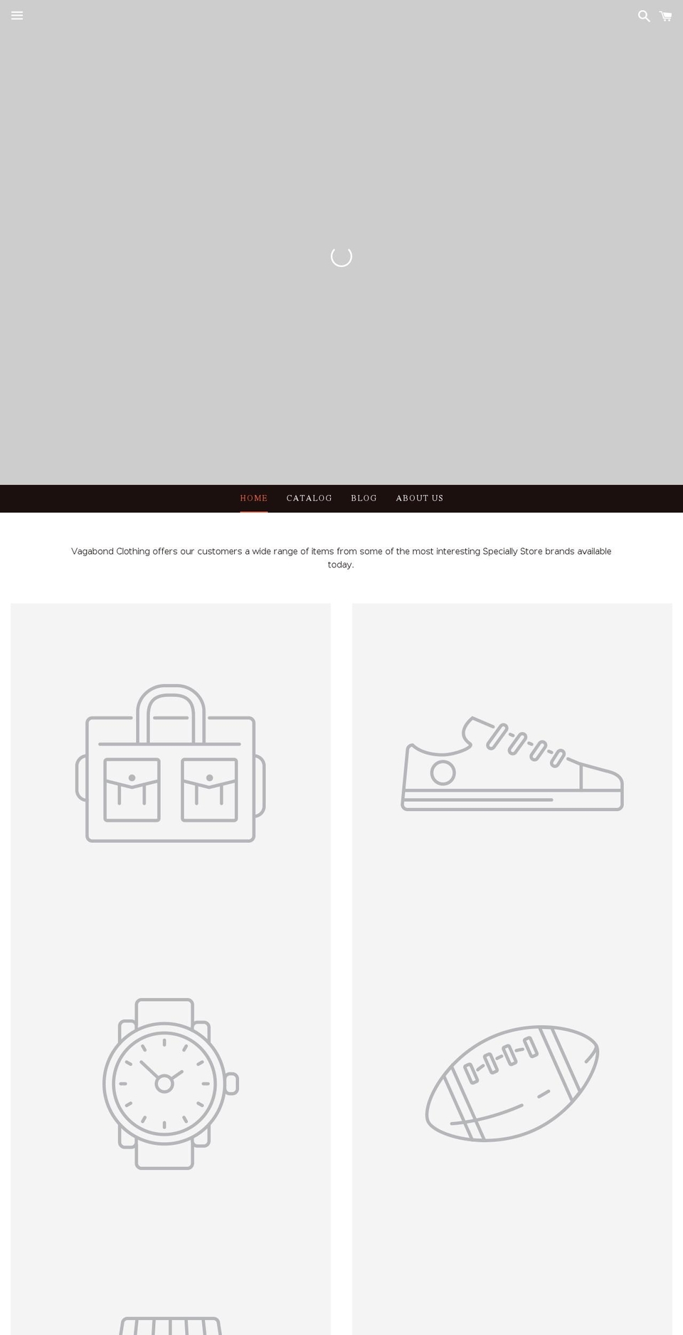 vagabondclothing.net shopify website screenshot