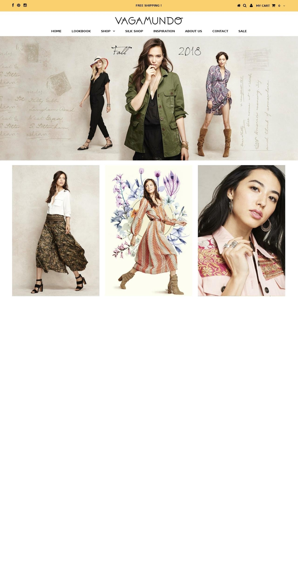vagamundostyle.com — Shopify storefront screenshot