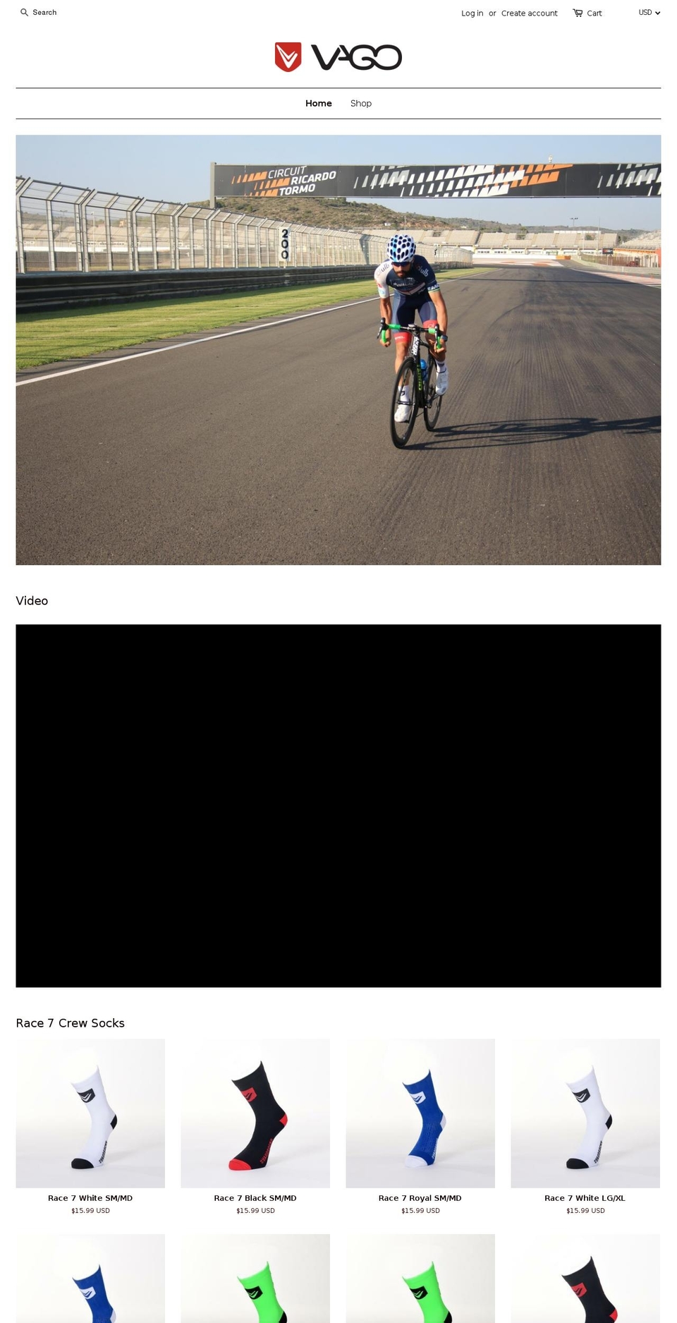 vagosport.com — Shopify storefront screenshot