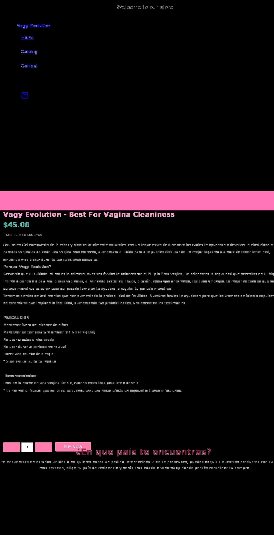 vagyevolution.com shopify website screenshot