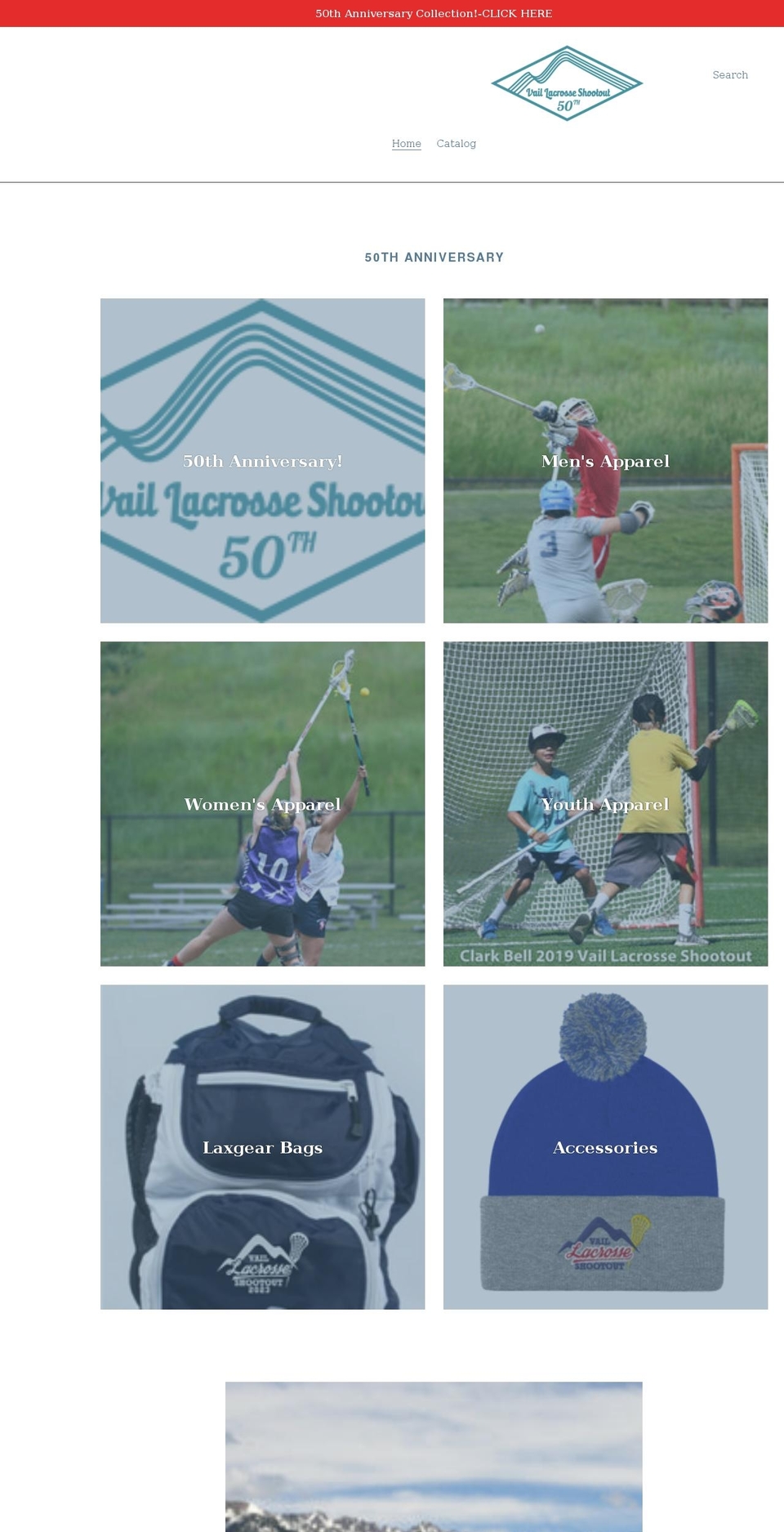 vail-lacrosse-shootout.myshopify.com shopify website screenshot