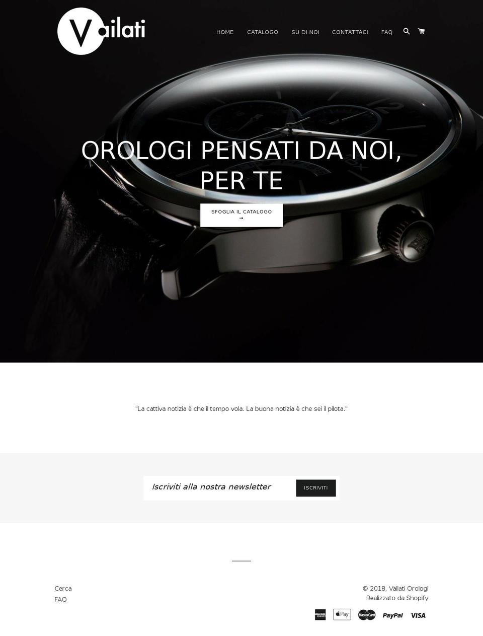 vailatiorologi.com — Shopify storefront screenshot