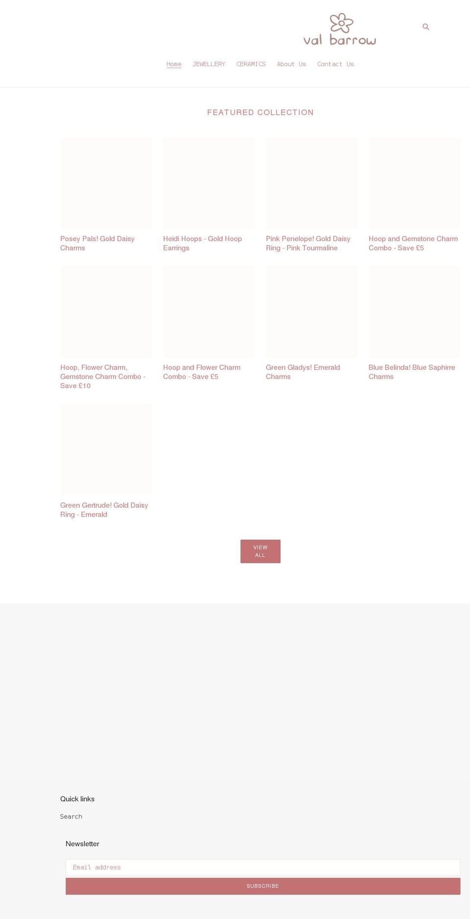 valbarrow.com shopify website screenshot