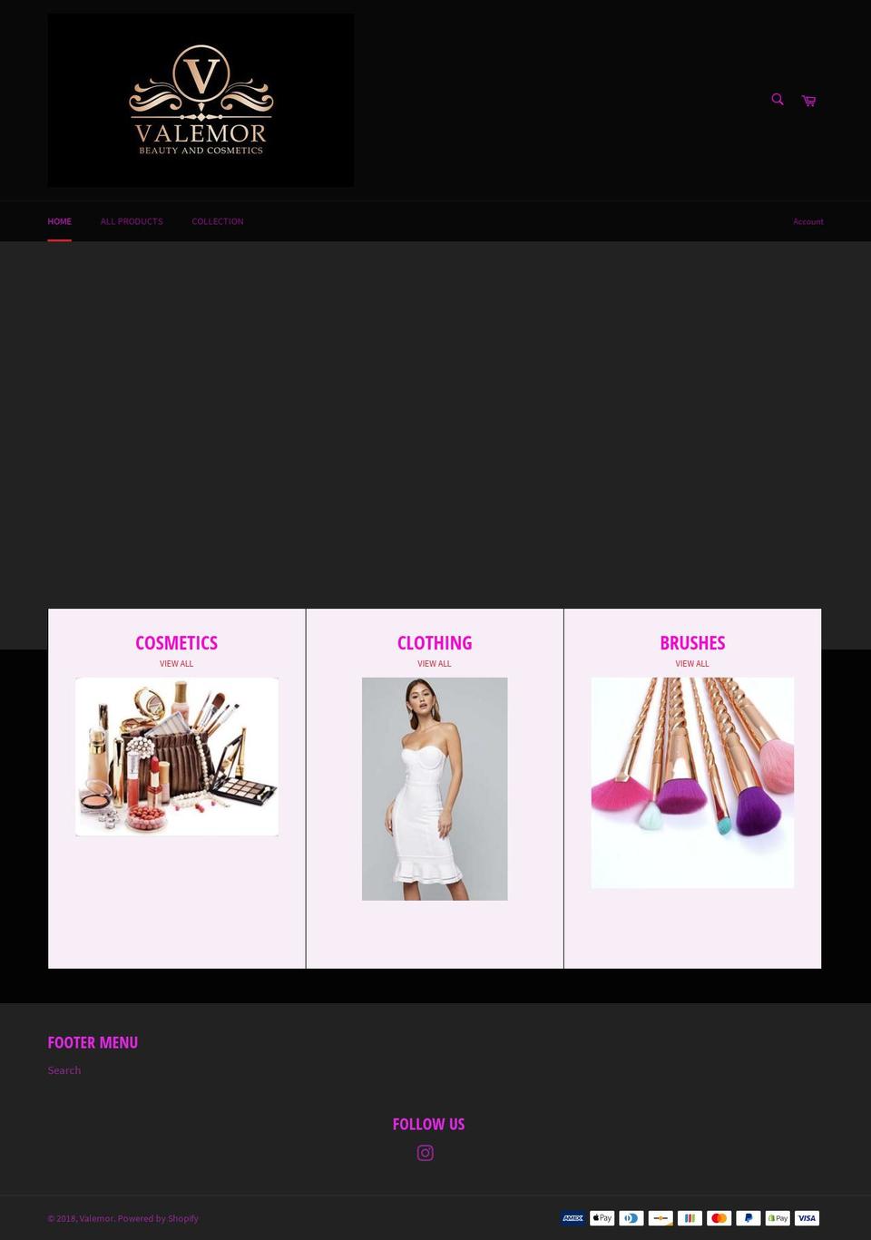 valemor.com — Shopify storefront screenshot