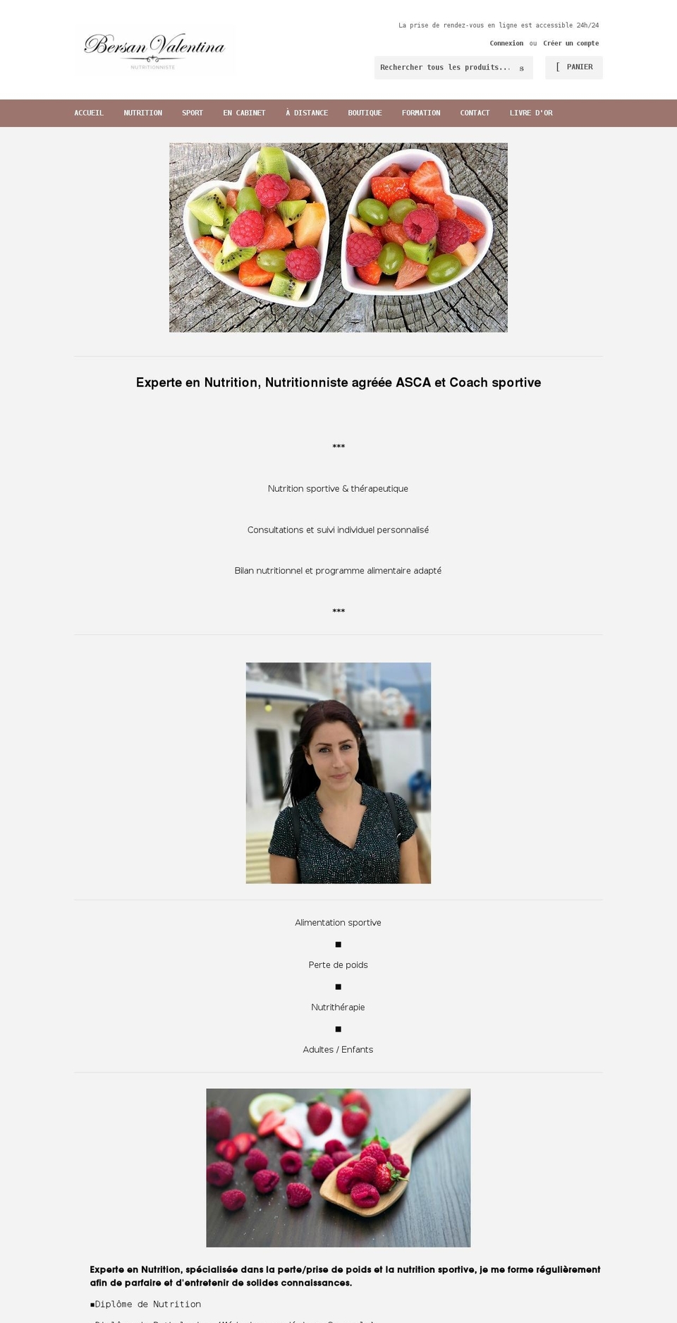 valentinabersan.com shopify website screenshot