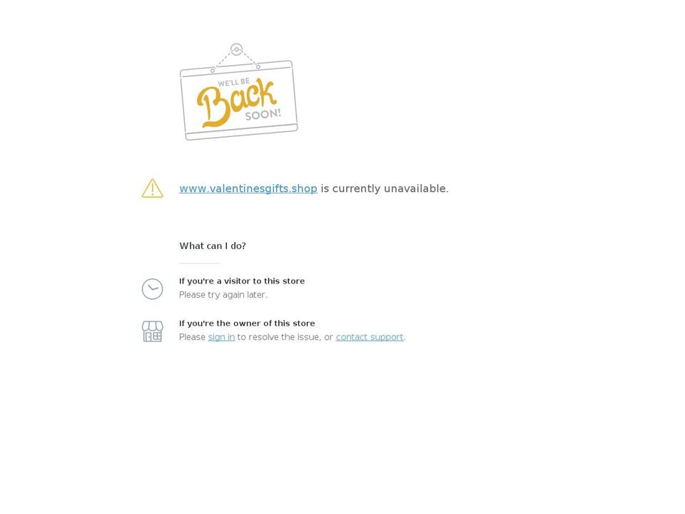 valentinesgifts.shop shopify website screenshot