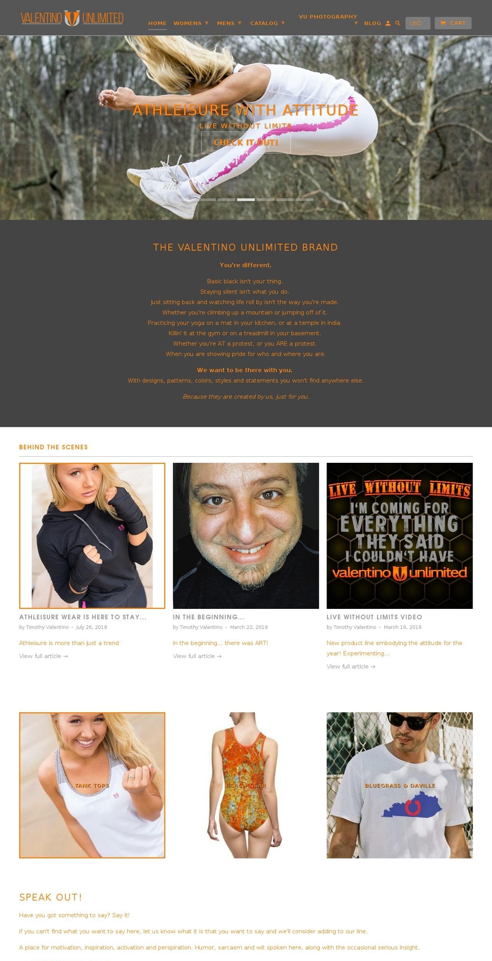 valentinounlimited.com — Shopify store on .com