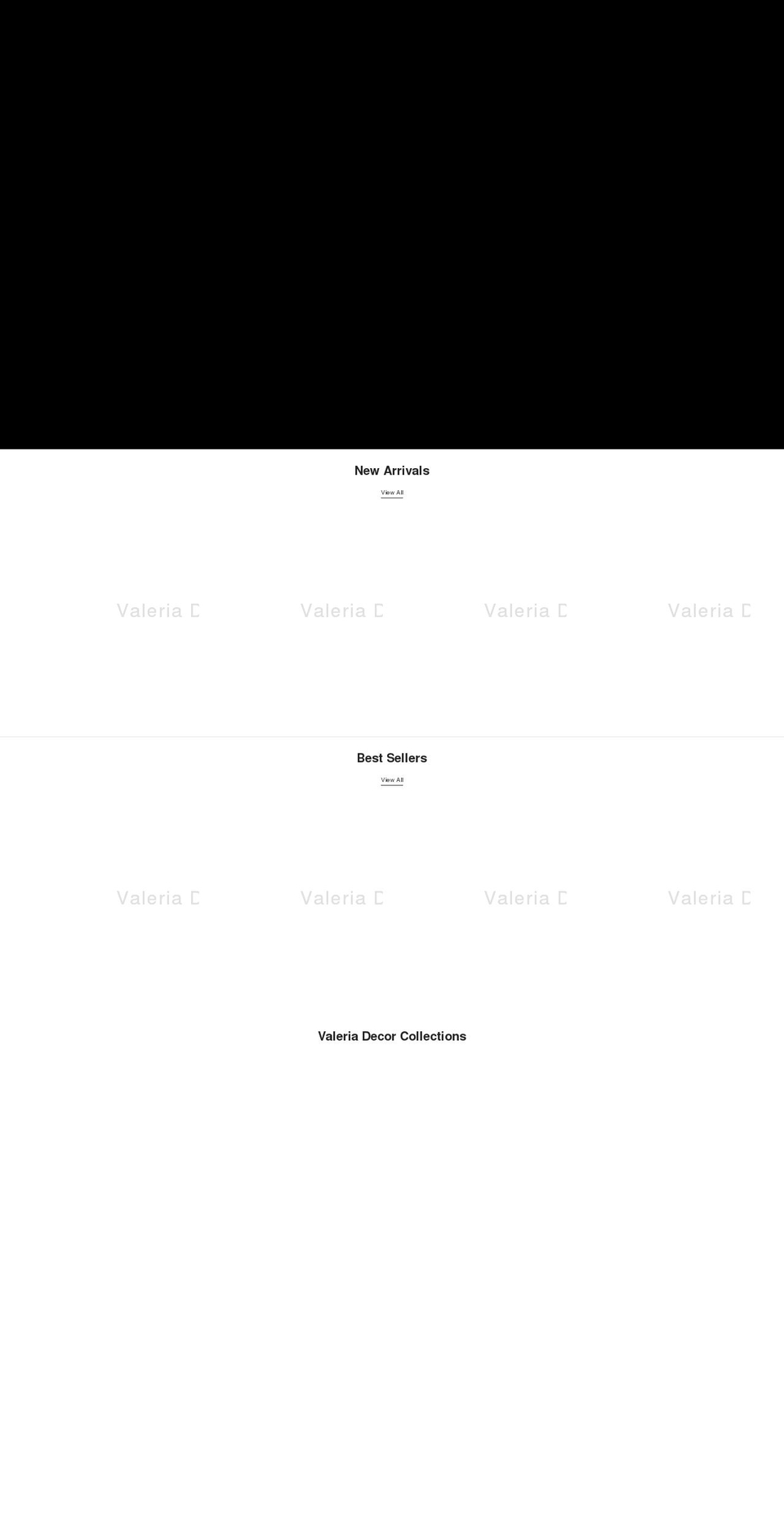 valeriadecor.com shopify website screenshot