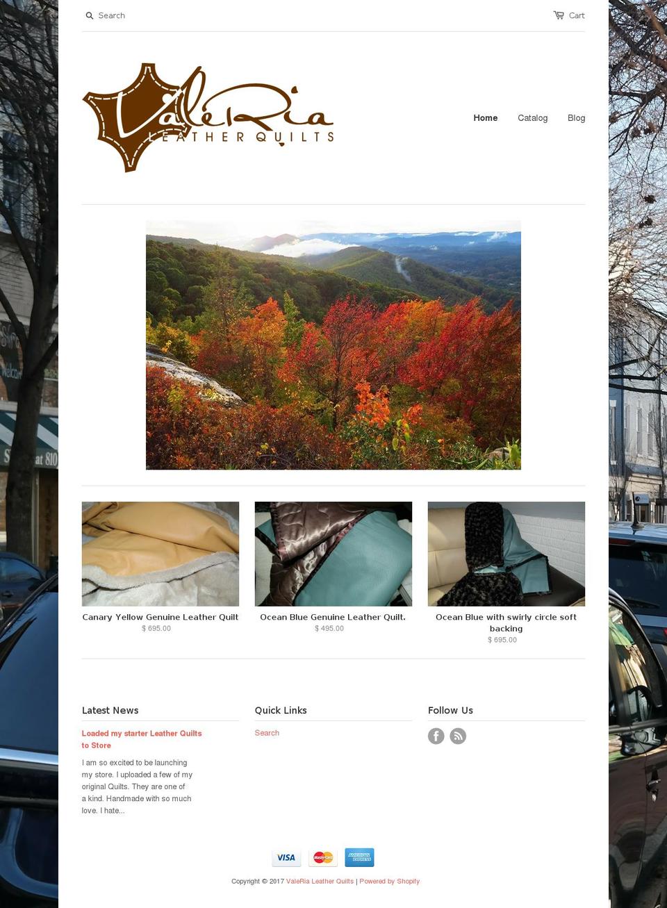 valerialq.com shopify website screenshot
