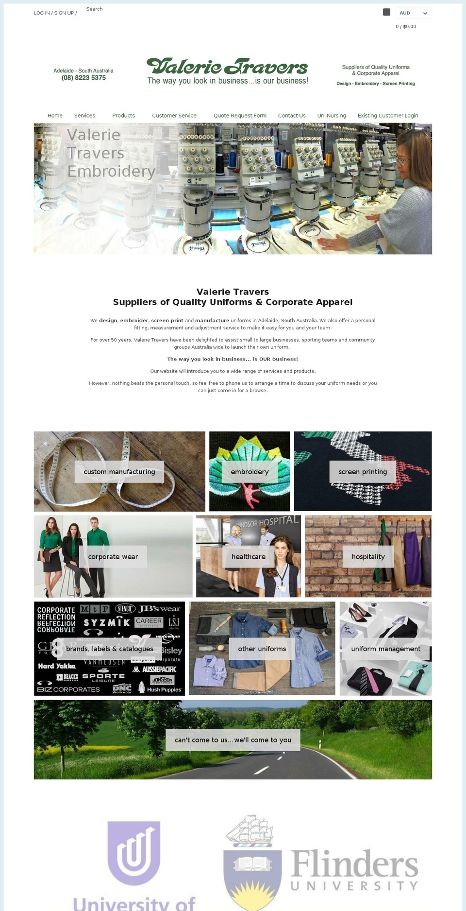 valerietravers.com.au shopify website screenshot