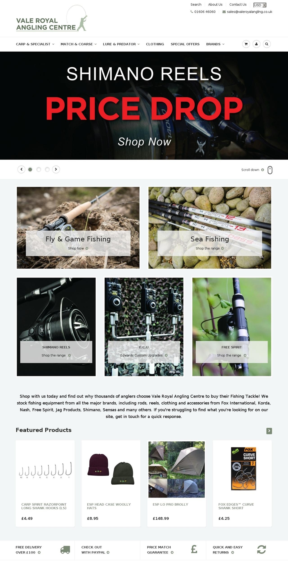 valeroyalangling.com shopify website screenshot
