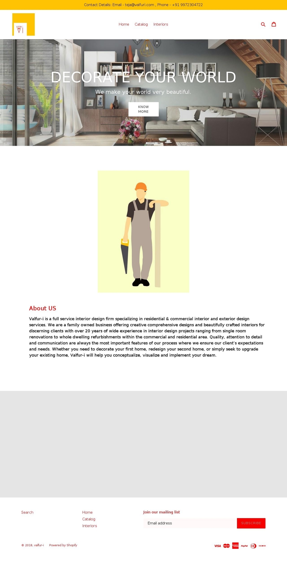 valfuri.com — Shopify storefront screenshot