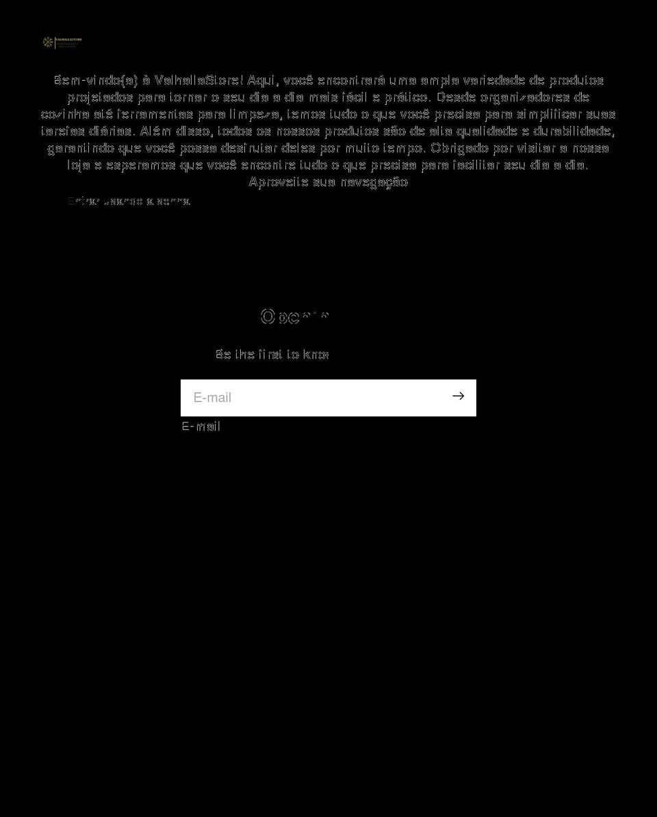 valhallastore.net shopify website screenshot