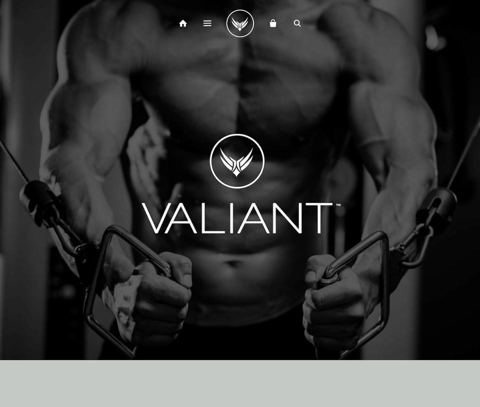 valiantsport.com shopify website screenshot