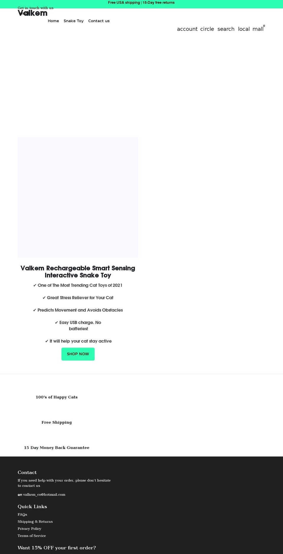 valkem.com — Shopify storefront screenshot