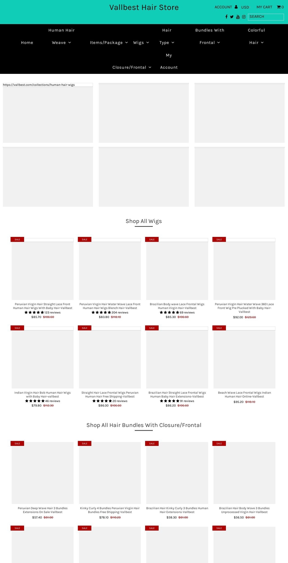 vallbest.com shopify website screenshot