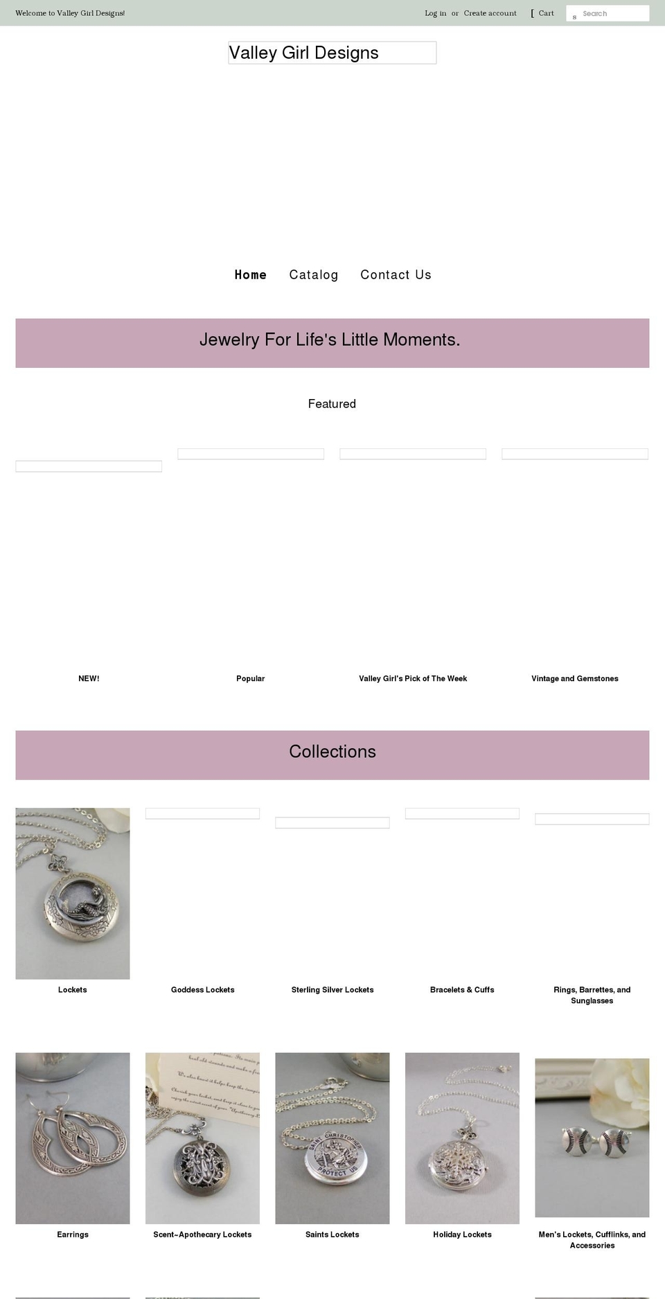 valleygirldesigns.co shopify website screenshot