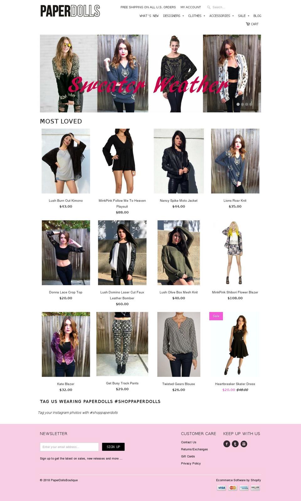 Mobilia w\/ Newsletter Popup Shopify theme site example valleyofthepaperdolls.com