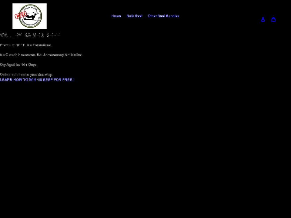 valleyraised.com shopify website screenshot