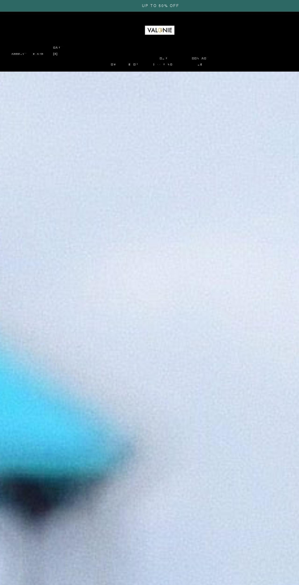 valoniehaircare.com shopify website screenshot