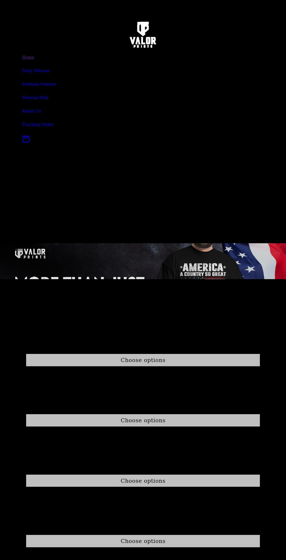 valorprints.com shopify website screenshot
