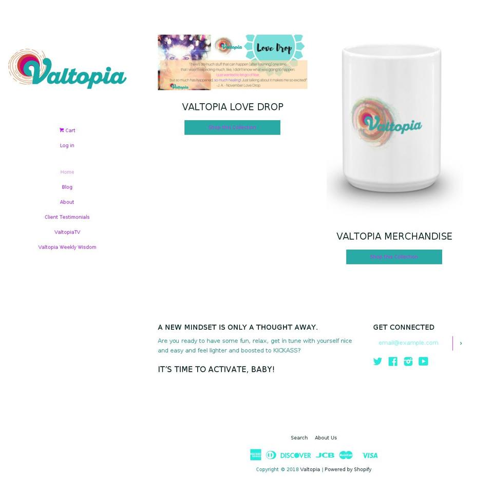 valtopia.com — Shopify storefront screenshot