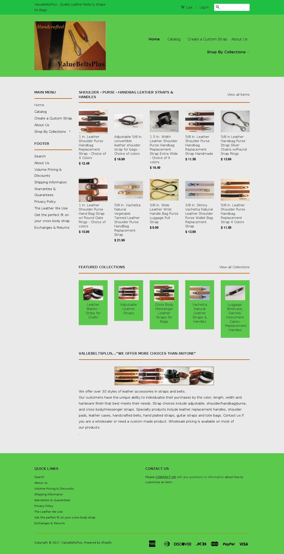 valuebeltsplus.com shopify website screenshot