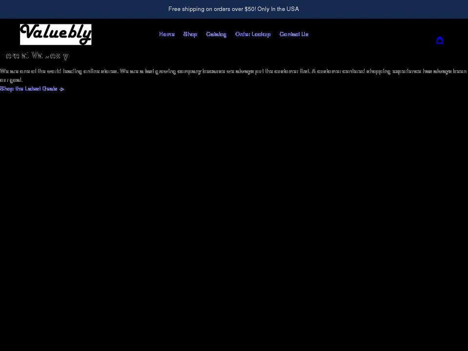 valuebly.com shopify website screenshot