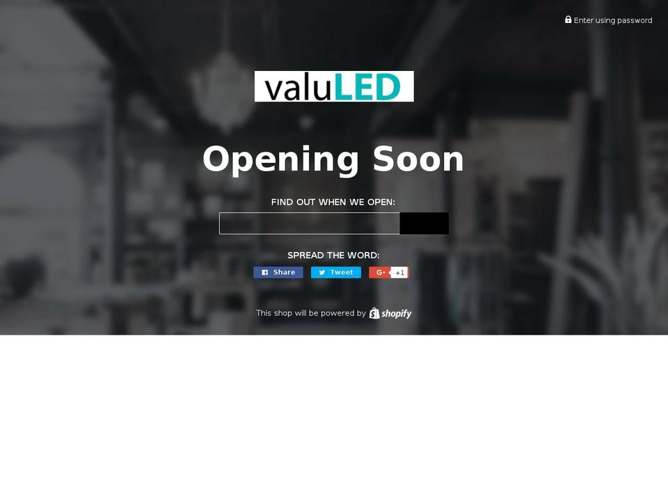 valuled.com shopify website screenshot