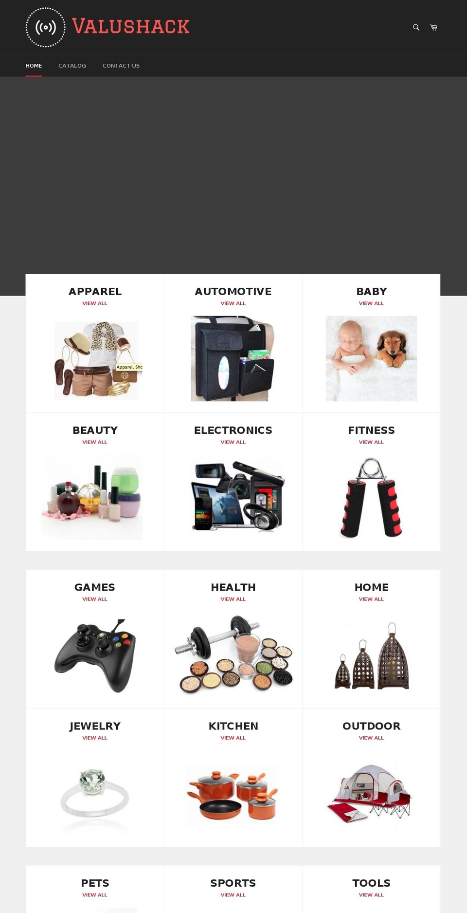 valushack.com shopify website screenshot