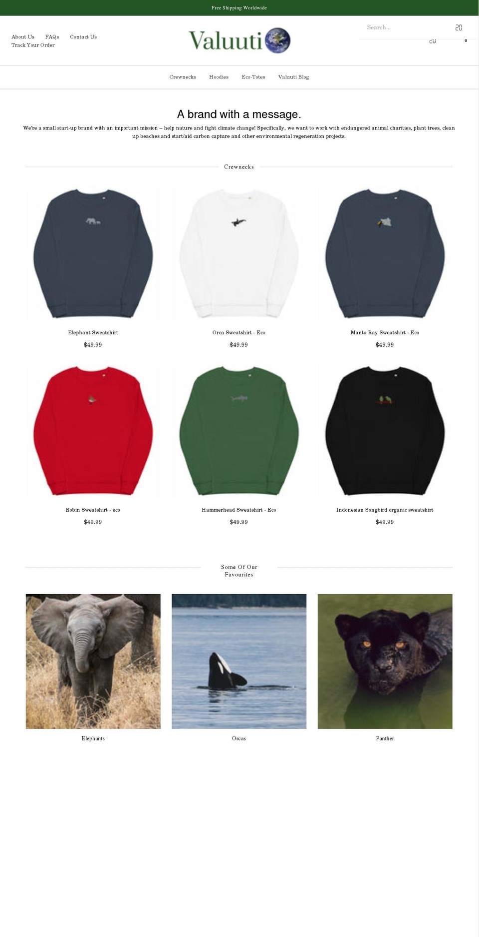 valuuti.com shopify website screenshot