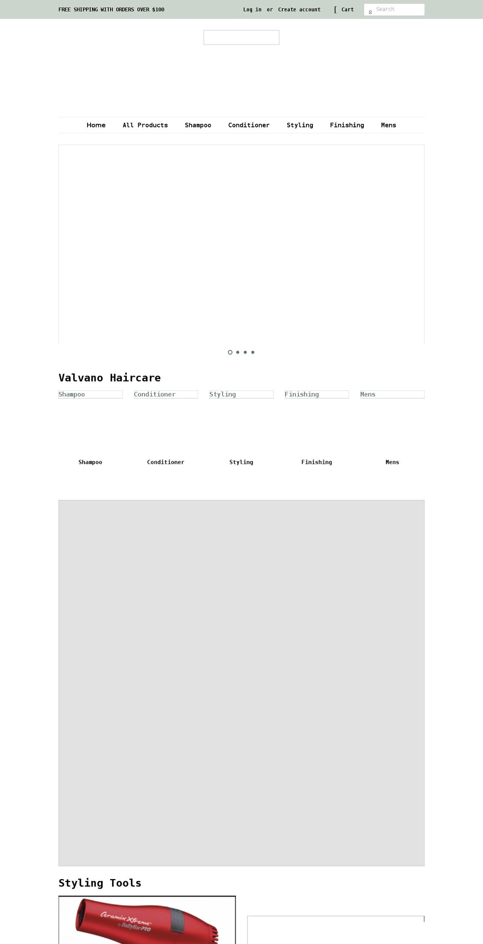 valvano-beauty.myshopify.com shopify website screenshot