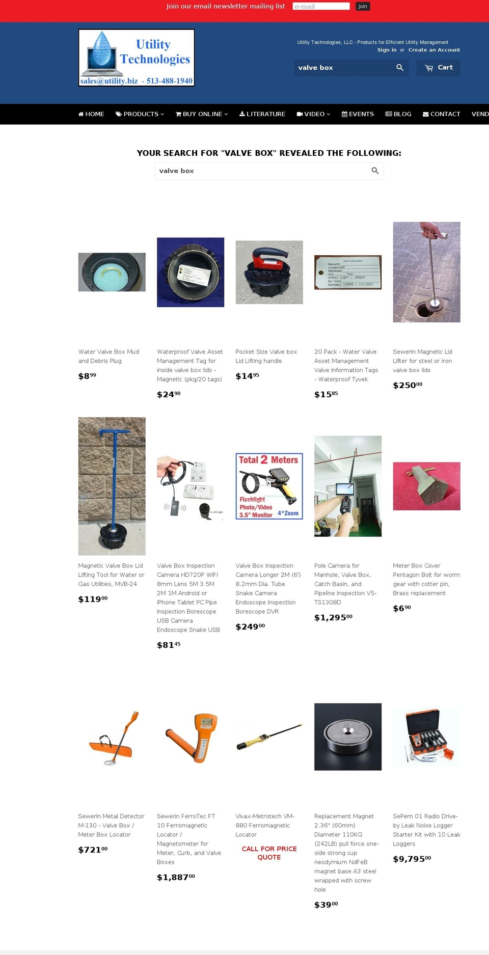 valveboxes.com shopify website screenshot