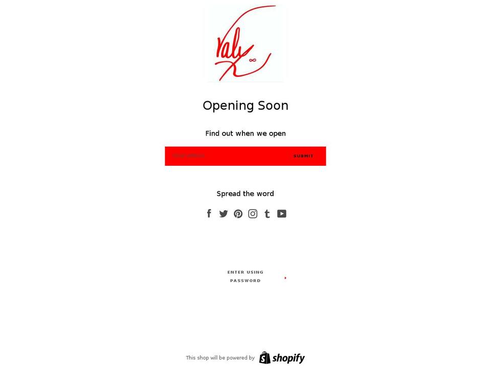 valystudio.com — Shopify storefront screenshot