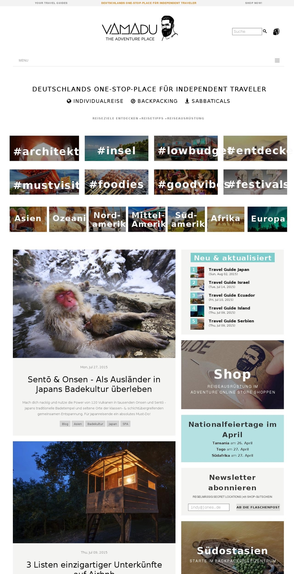 vamadu.com shopify website screenshot