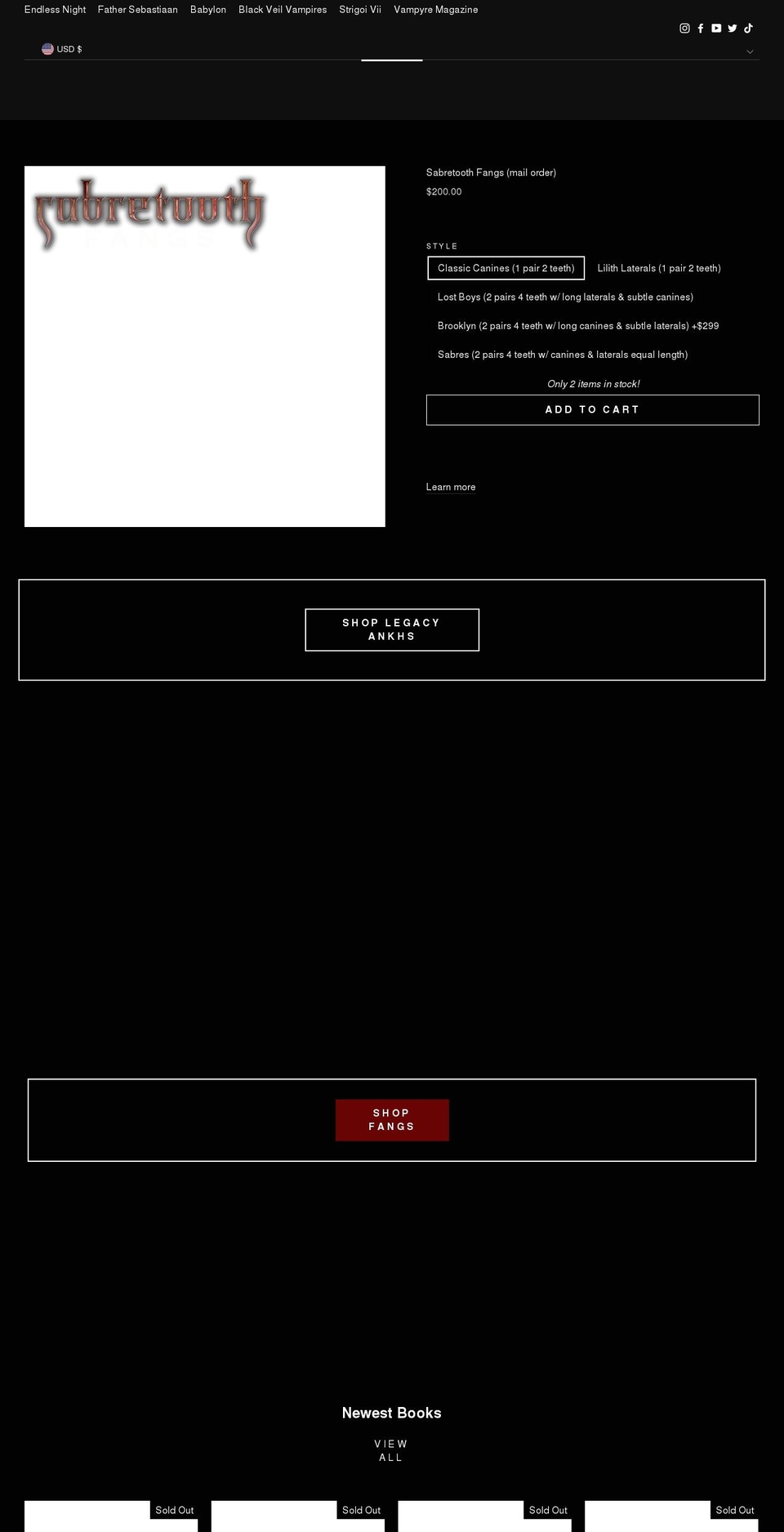 vamporium.shop shopify website screenshot