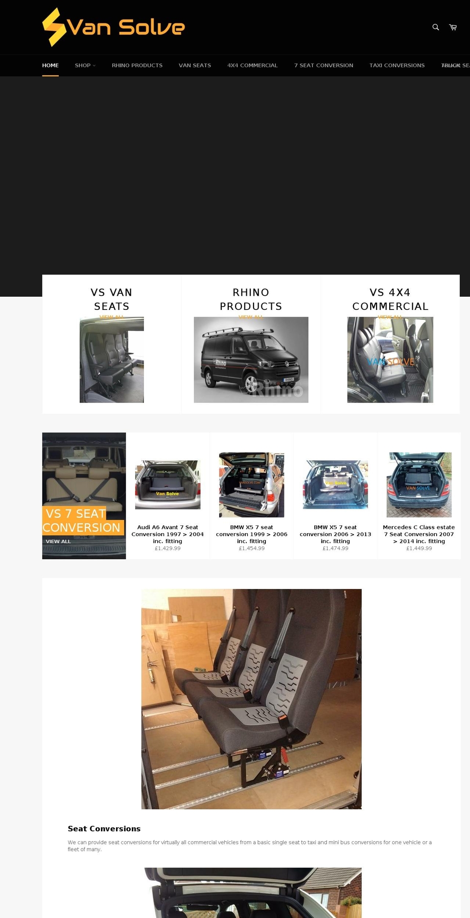 van-solve.com — Shopify storefront screenshot