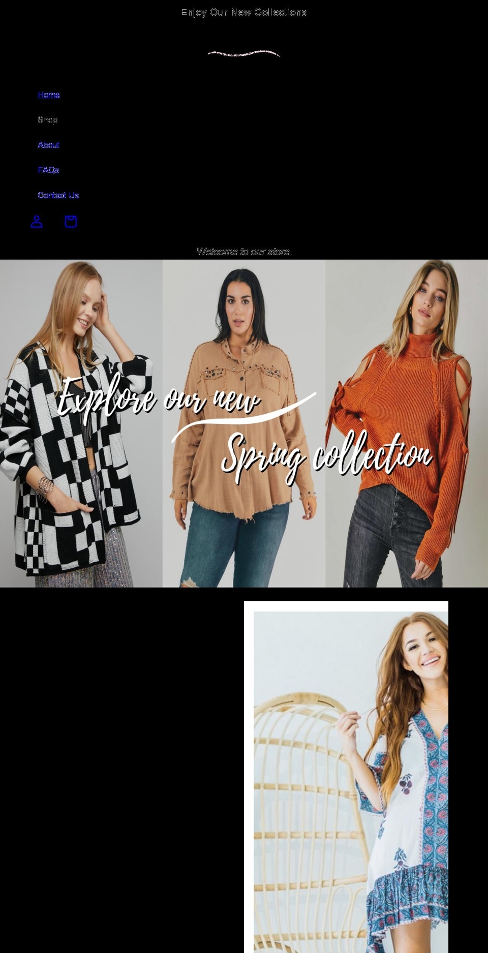 vanadeyboutique.com shopify website screenshot