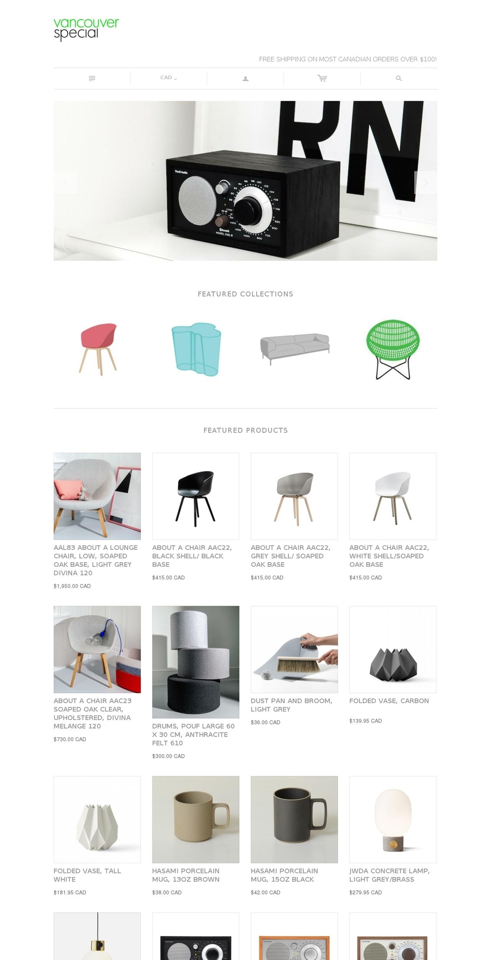 vancouverspecial.ca shopify website screenshot
