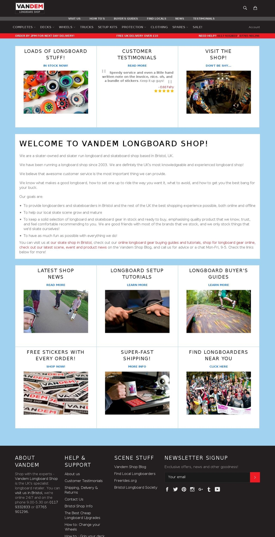 vandem-mfg.com shopify website screenshot