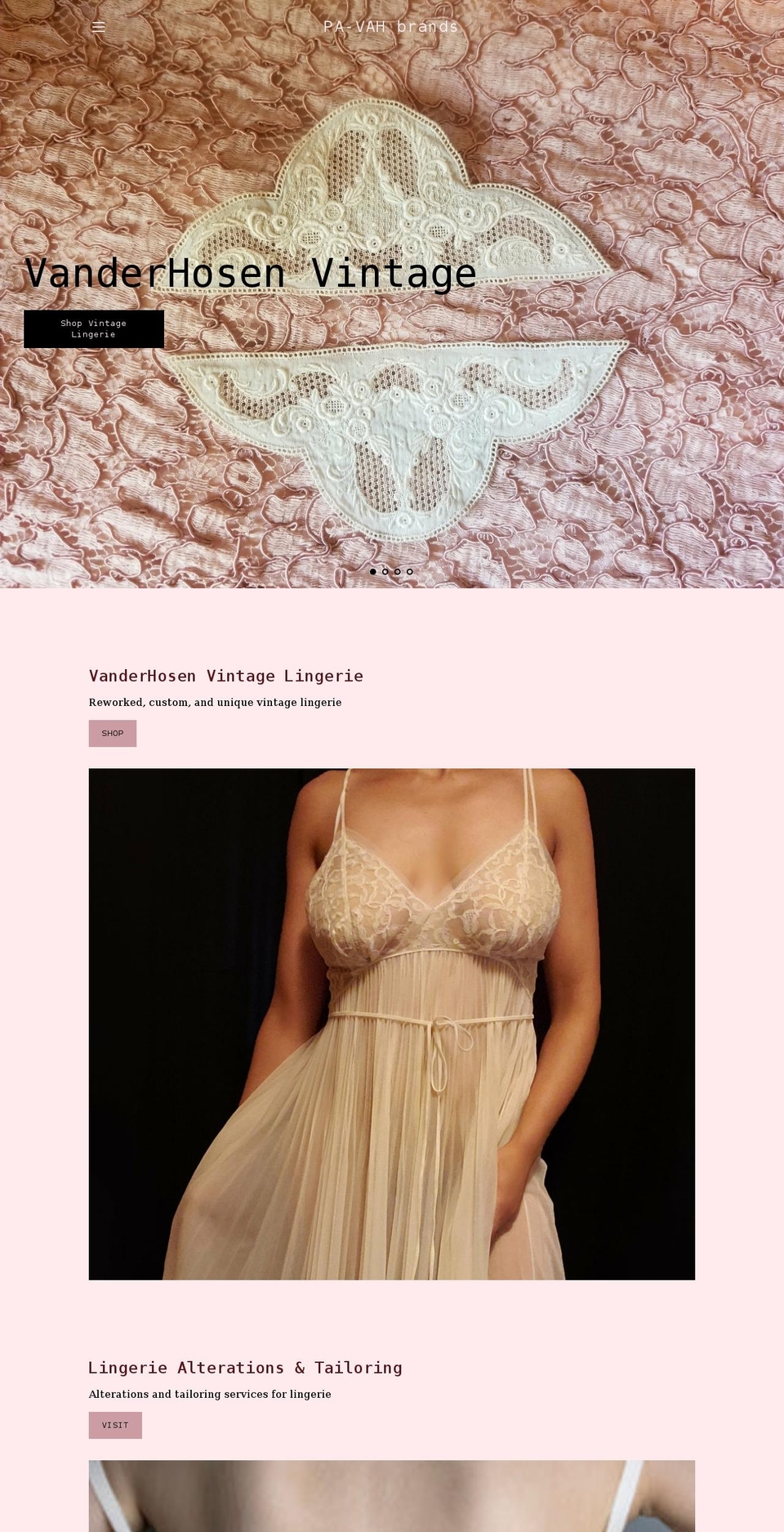vanderhosen.com shopify website screenshot