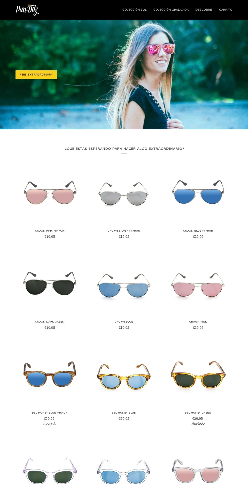 vanditz.com shopify website screenshot