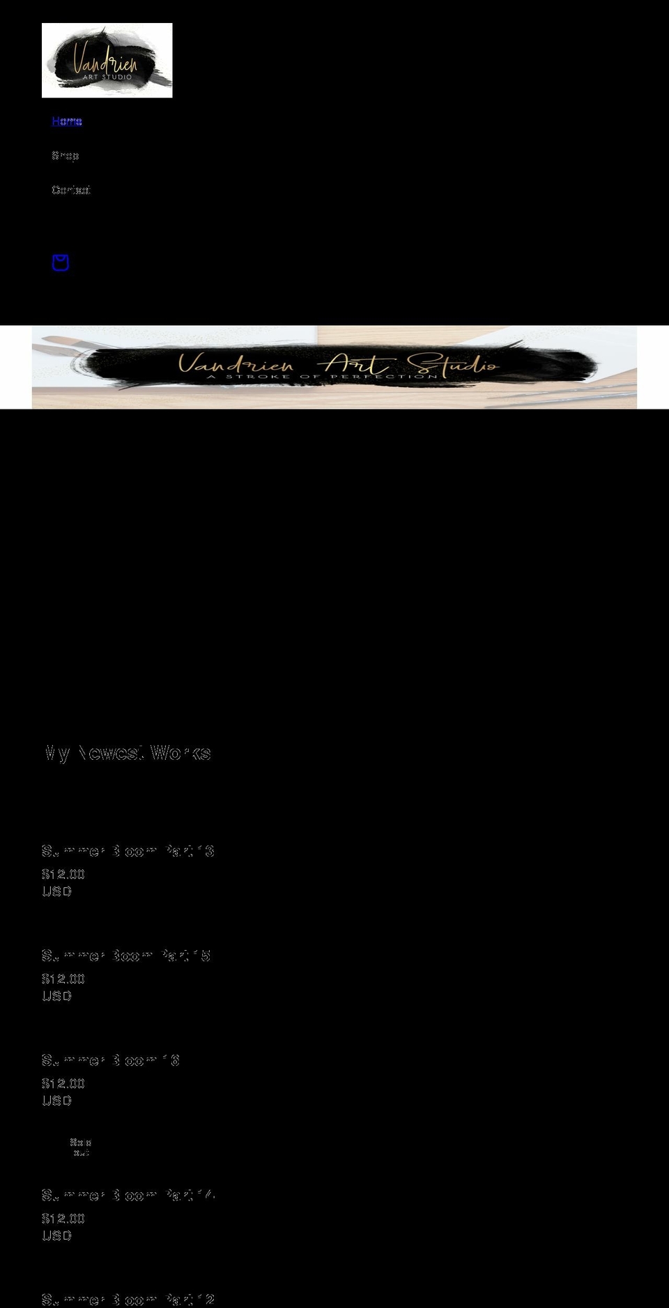 vandrien.com shopify website screenshot