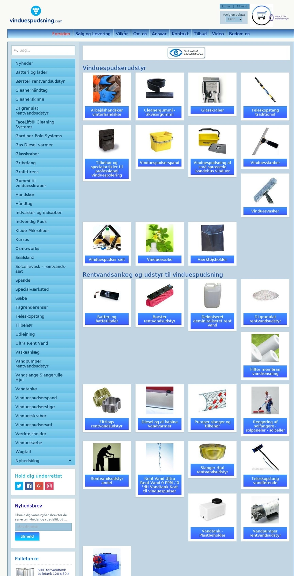 vandtanke.com — Shopify storefront screenshot