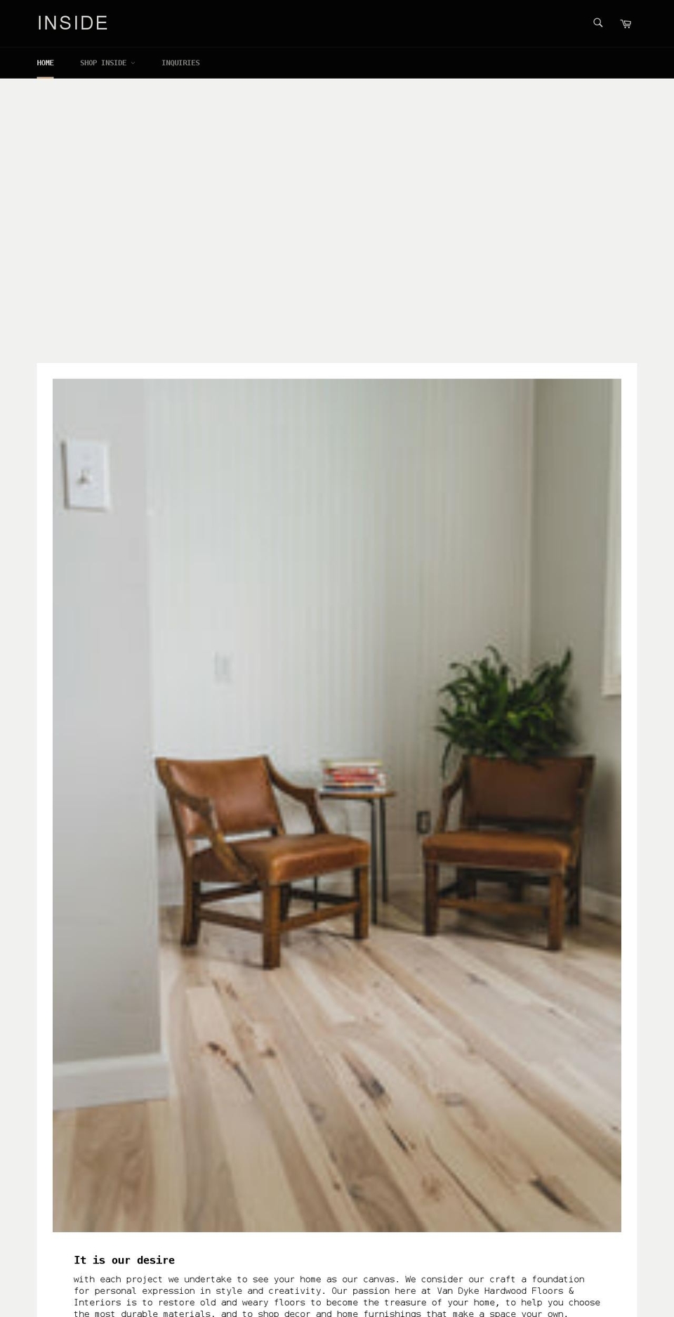 vandykehardwoodfloors.com shopify website screenshot